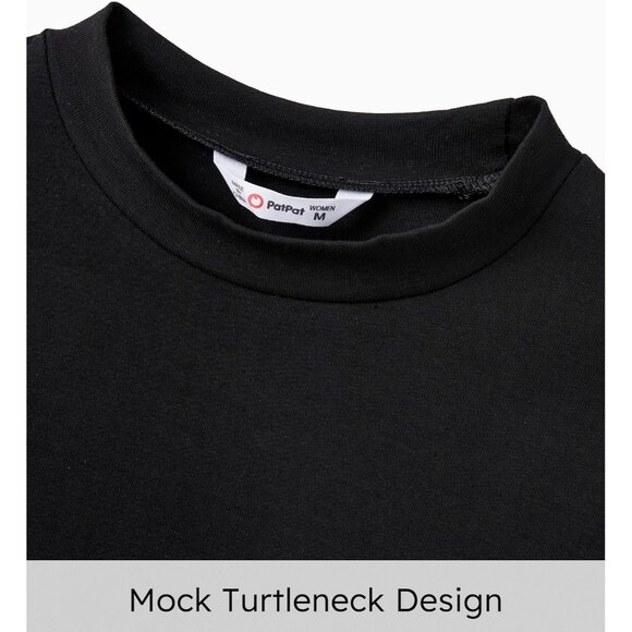 Family Matching Cotton Long Sleeve Dress and Sweatshirt Sets for Holiday - Picture 6 of 6